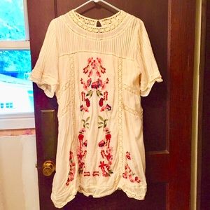 Free People embroidered dress!